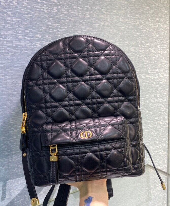 Christian Dior Small Dior Backpack Black